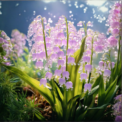 Purple Lily of the Valley Flower Seeds for Planting – Heirloom, Non-GMO, Fragrant Blooms, High Germination Garden Seeds