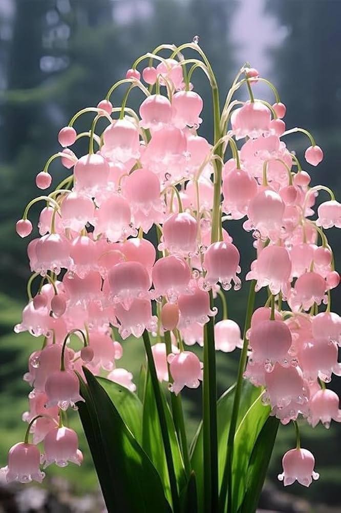 Baby Pink Lily of the Valley Flower Seeds for Planting – Heirloom Non-GMO High Germination Organic Garden Seeds