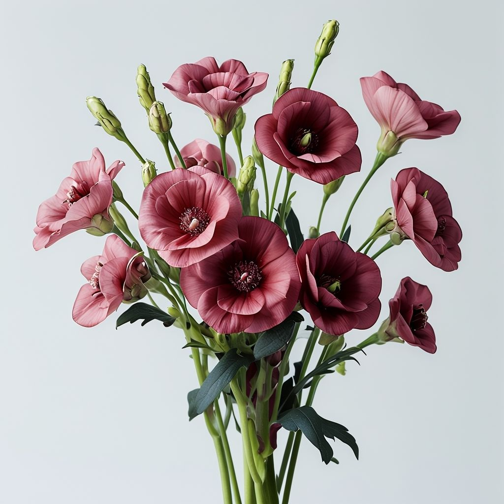 Maroon Eustoma (Lisianthus) Flower Seeds for Planting – Heirloom, Non-GMO, High Germination Garden Seeds