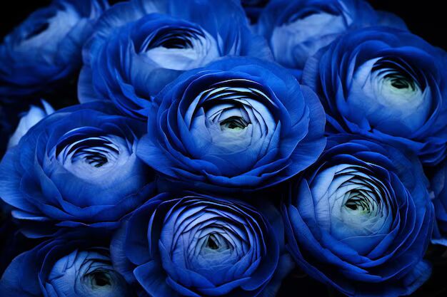 Blue Ranunculus Flower Seeds for Planting – Rare Heirloom, Non-GMO, High Germination Organic Garden Seeds