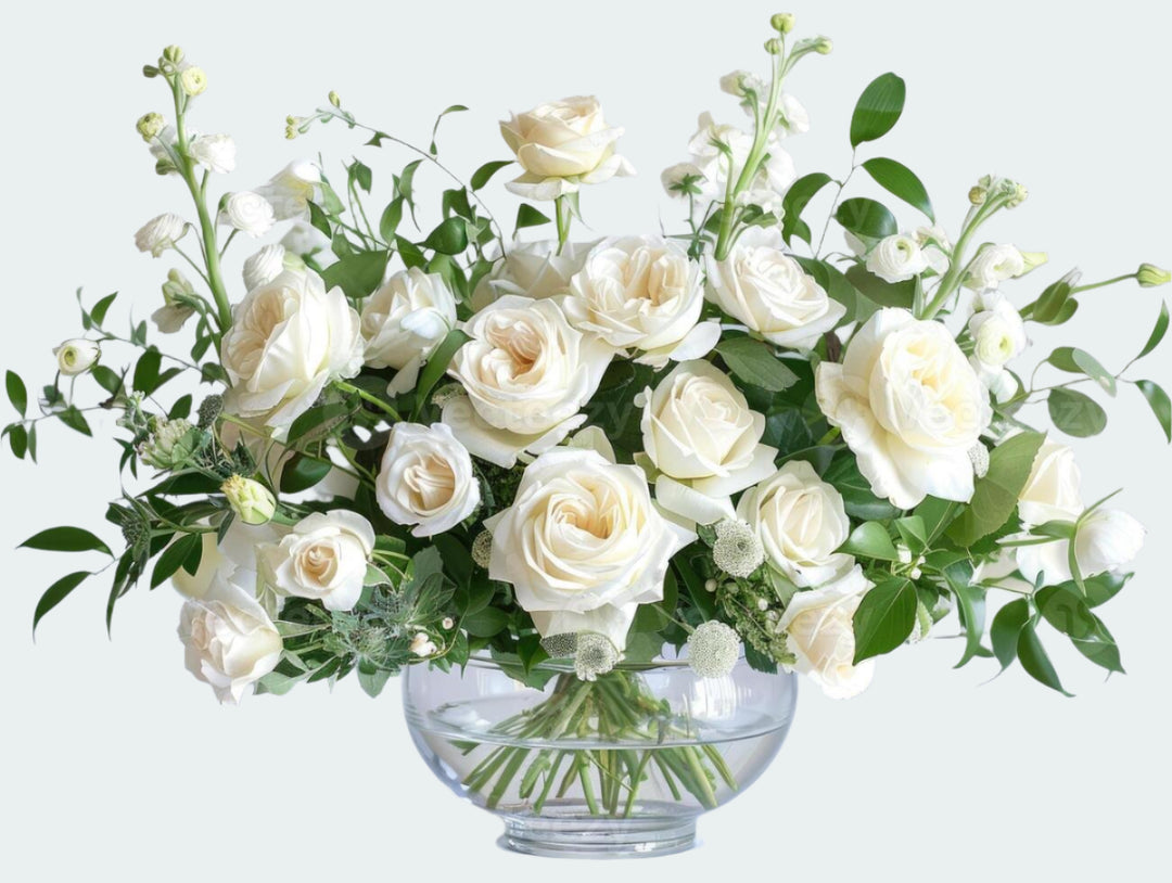 White Rose Flower Seeds for Planting – Heirloom, Non-GMO, High Germination Garden Seeds