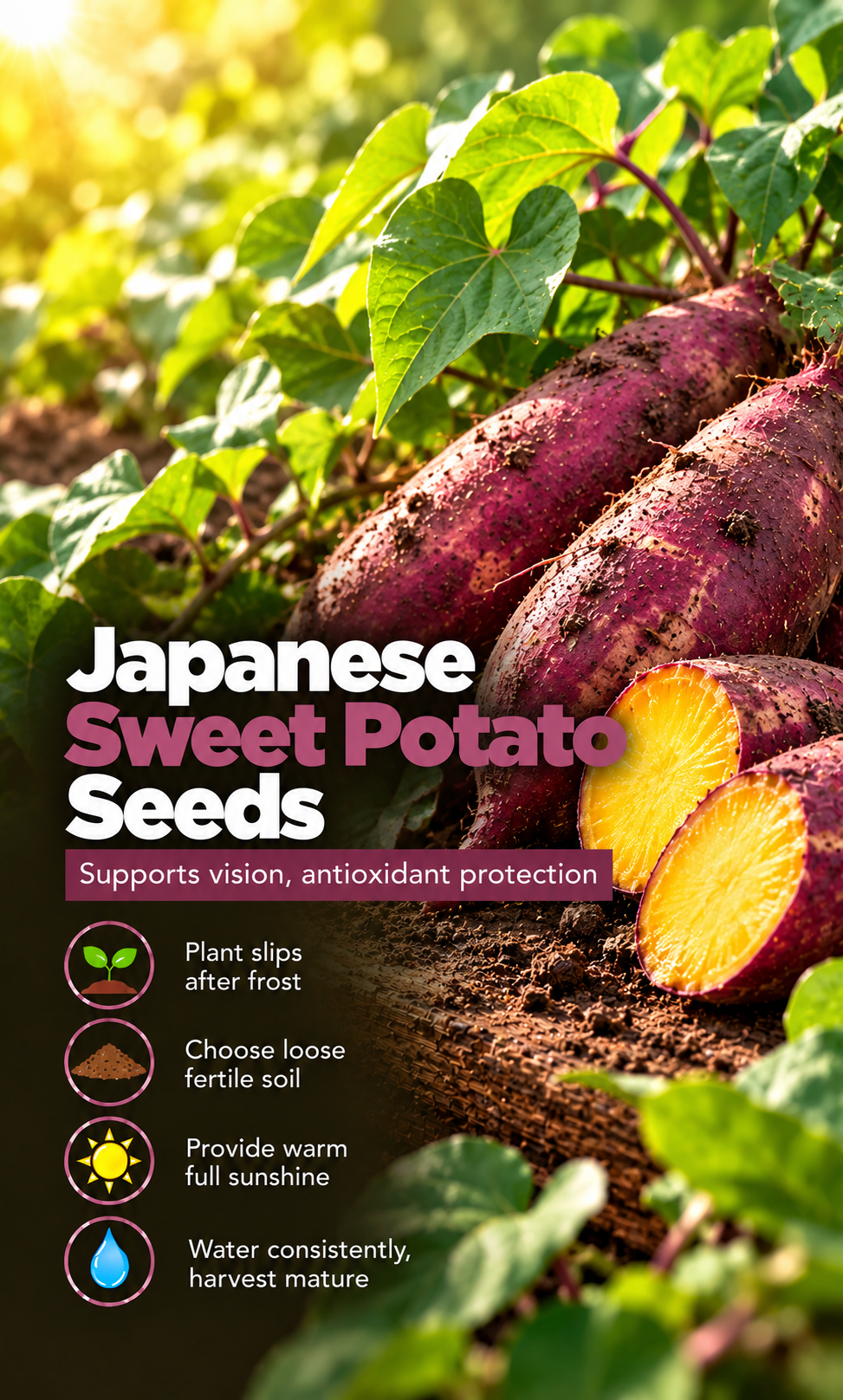 Grow a Little Sweetness, Harvest a Lot of Happiness: Japanese Sweet Potatoes for Your Summer Garden