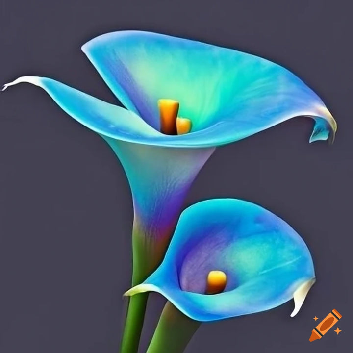 Sky Blue Calla Flower Seeds for Planting, 100 pcs