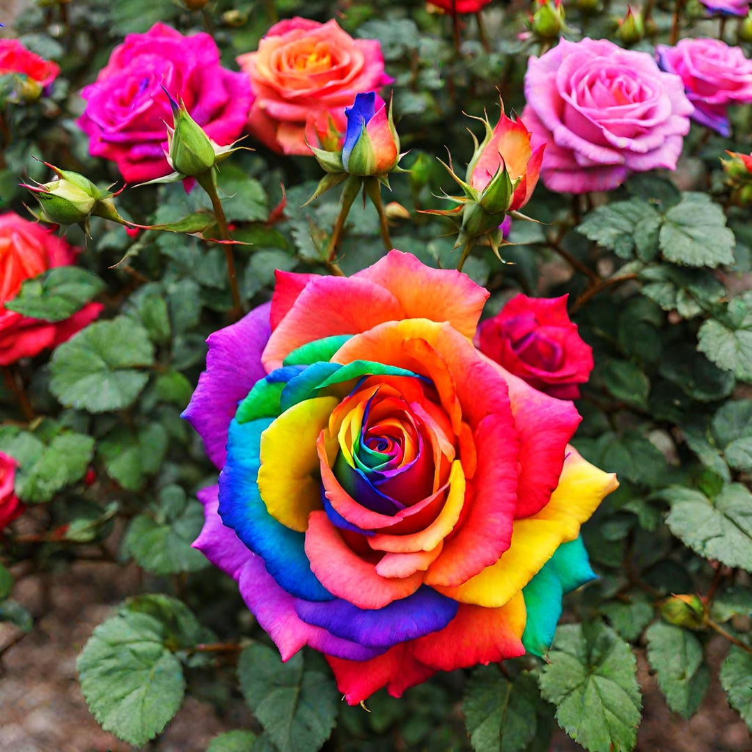 multi color flower seeds