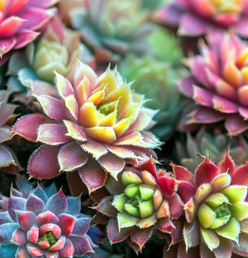 Blandede Sempervivum blomsterfrø til udplantning 100 stk