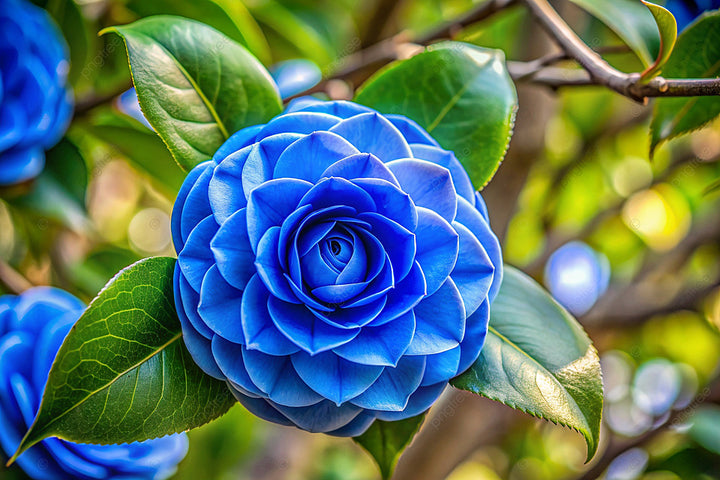 Camellia Blue Flower Seeds for Planting 100 pcs