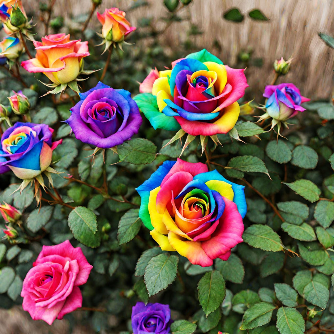 rainbow rose seeds instructions Multicolor Rose Plant Seeds for Garden – Heirloom, Non-GMO Seeds for Planting and Growing
