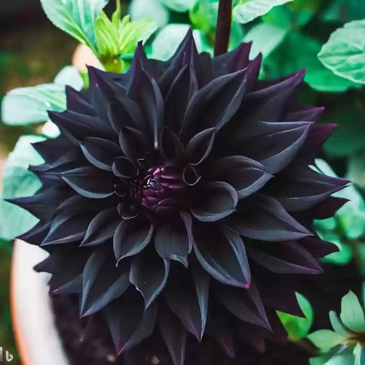 Black Dahlia Flower Seeds for Planting 100 pcs