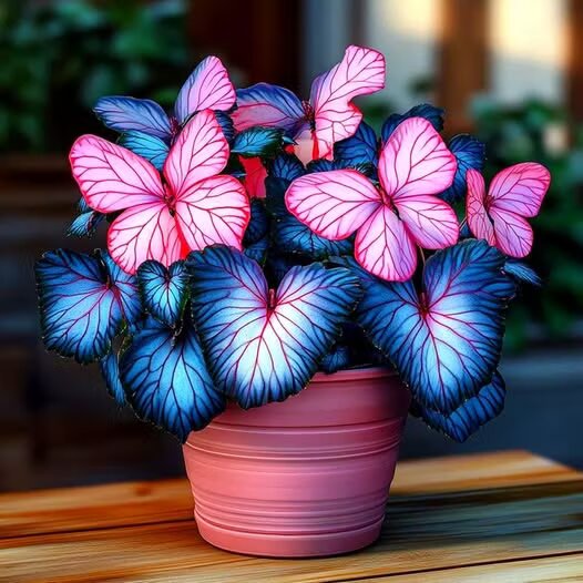 Moonlight Butterfly Begonia Flower Seeds – Heirloom Non-GMO High Germination Seeds