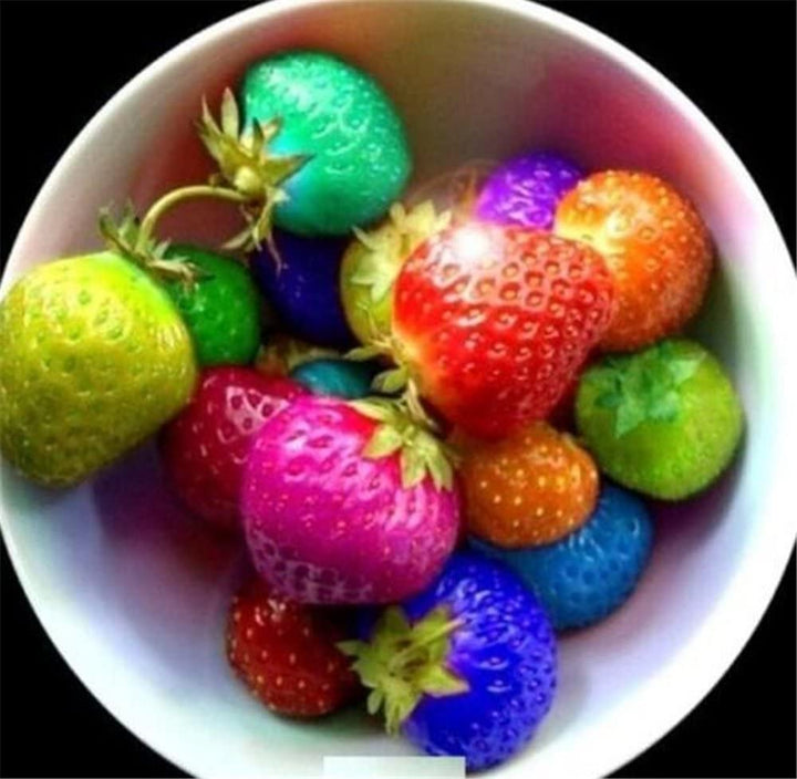 Rainbow Strawberry Fruit Seeds for Planting - Grow Unique, Colorful Strawberries in Your Garden