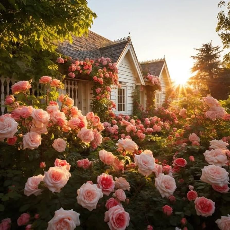 Klatrende blomsterfrø til plantning - 100 stk