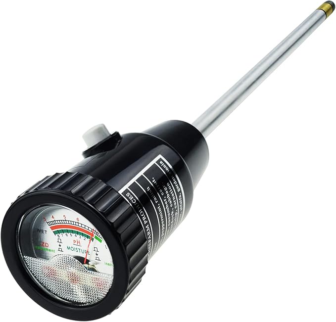 Soil pH & Moisture Meter – 295mm Long Gardening Tester for Plants, Trees, Lawns, Farms, Indoor & Outdoor Use