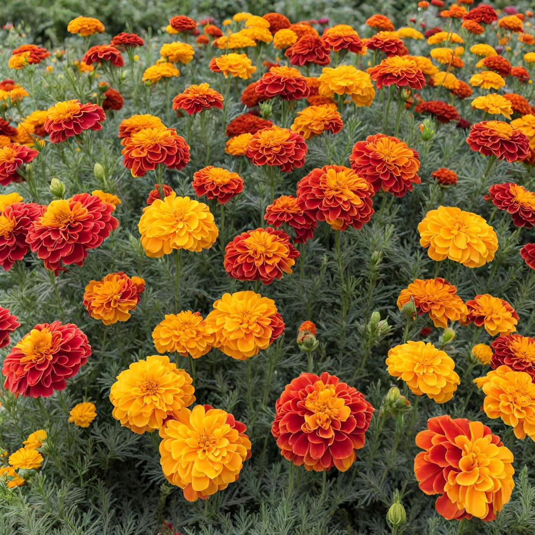 Marigold Flower Seeds for Planting Red Orange 100 pcs