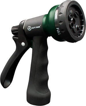 7-Pattern Garden Hose Nozzle, ABS Water Spray Nozzle with Slip-Resistant Design for Plant Watering, Lawn Care, Car Washing, Pet Bathing, Cleaning, and Outdoor