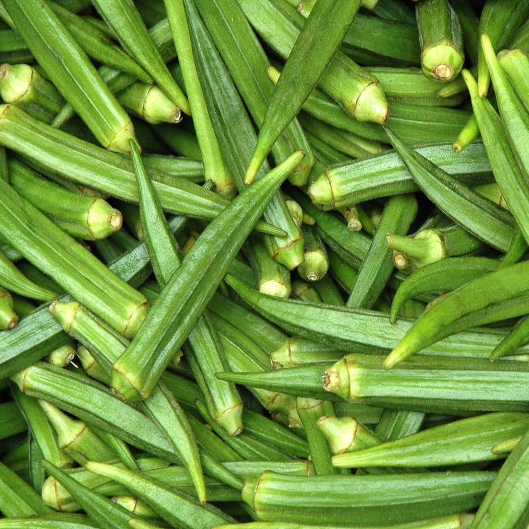 okra for flower seeds