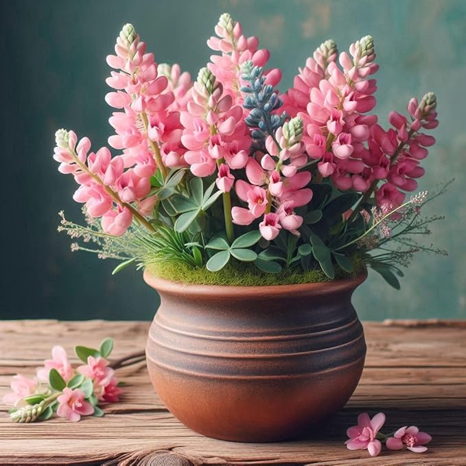 pink organic flower seeds