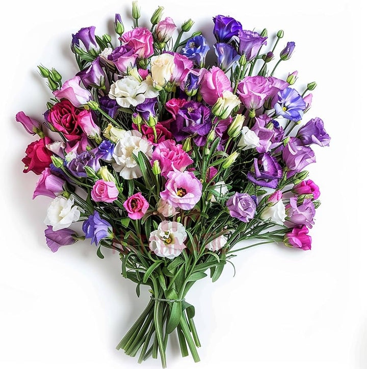 Mixed Lisianthus Sapphire Flower Seeds for Planting - Heirloom, NON-GMO, Easy Grow Blooms