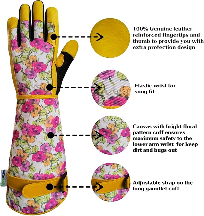 Thorn-Proof & Puncture-Resistant Gardening Gloves for Women and Men, Gauntlet Style, Perfect Gift Idea