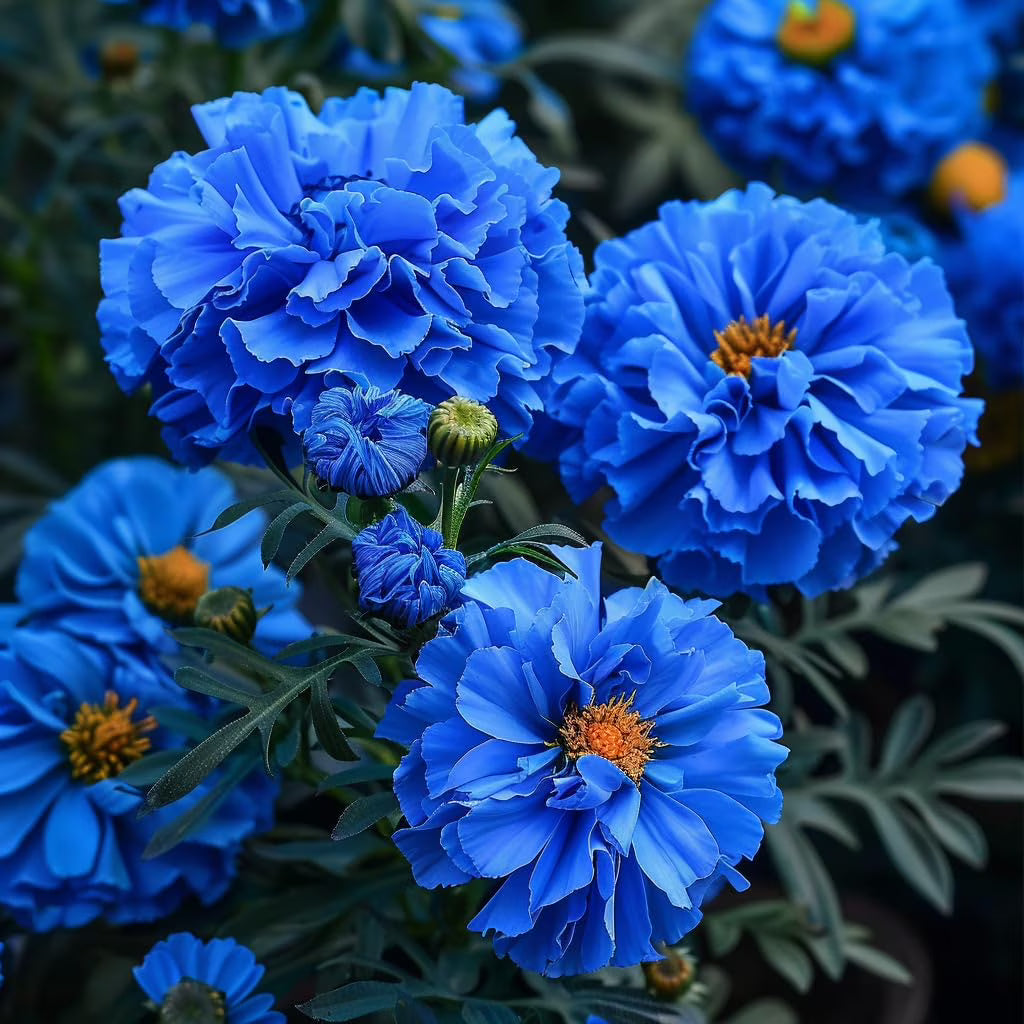 purple blue flower seeds