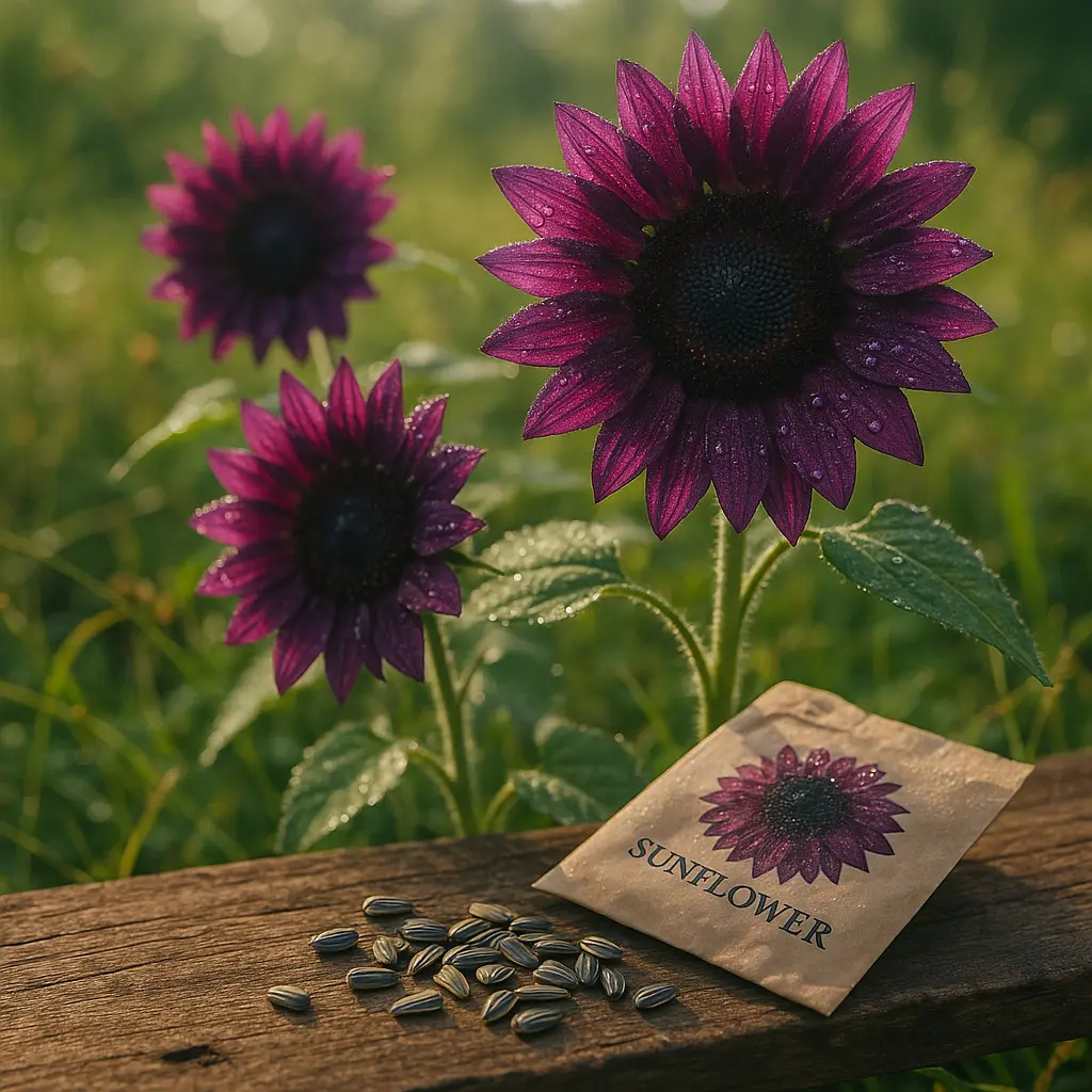 purple sunflower flower seeds