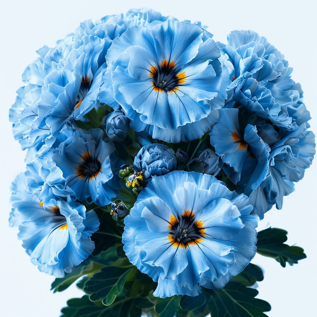 Sky Blue Green Geranium Flower Seeds-Heirloom & Non-GMO Seeds for planting