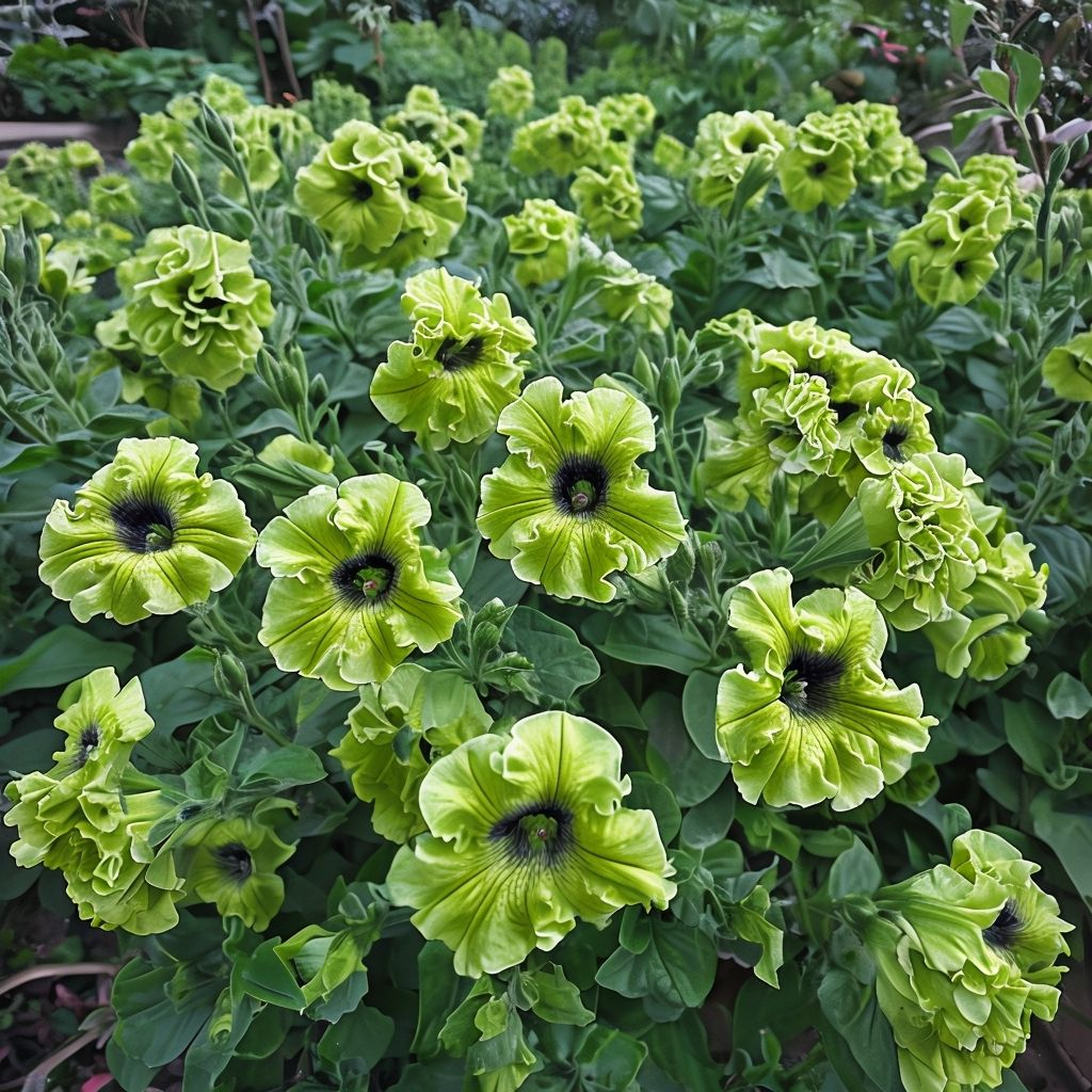 green petunia flower seeds