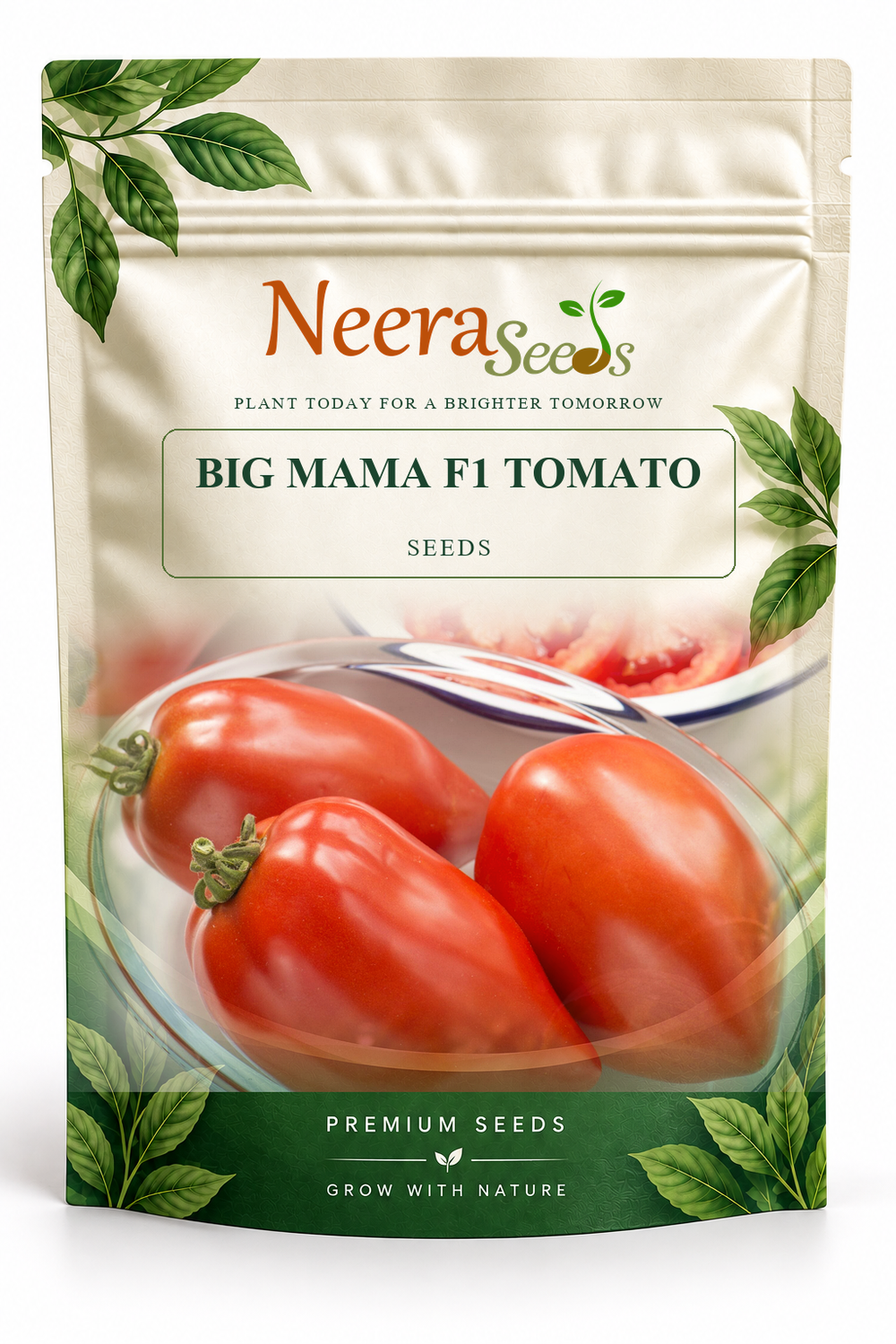 Neera Seeds Packaging Pouch - BIG MAMA F1 TOMATO SEEDS