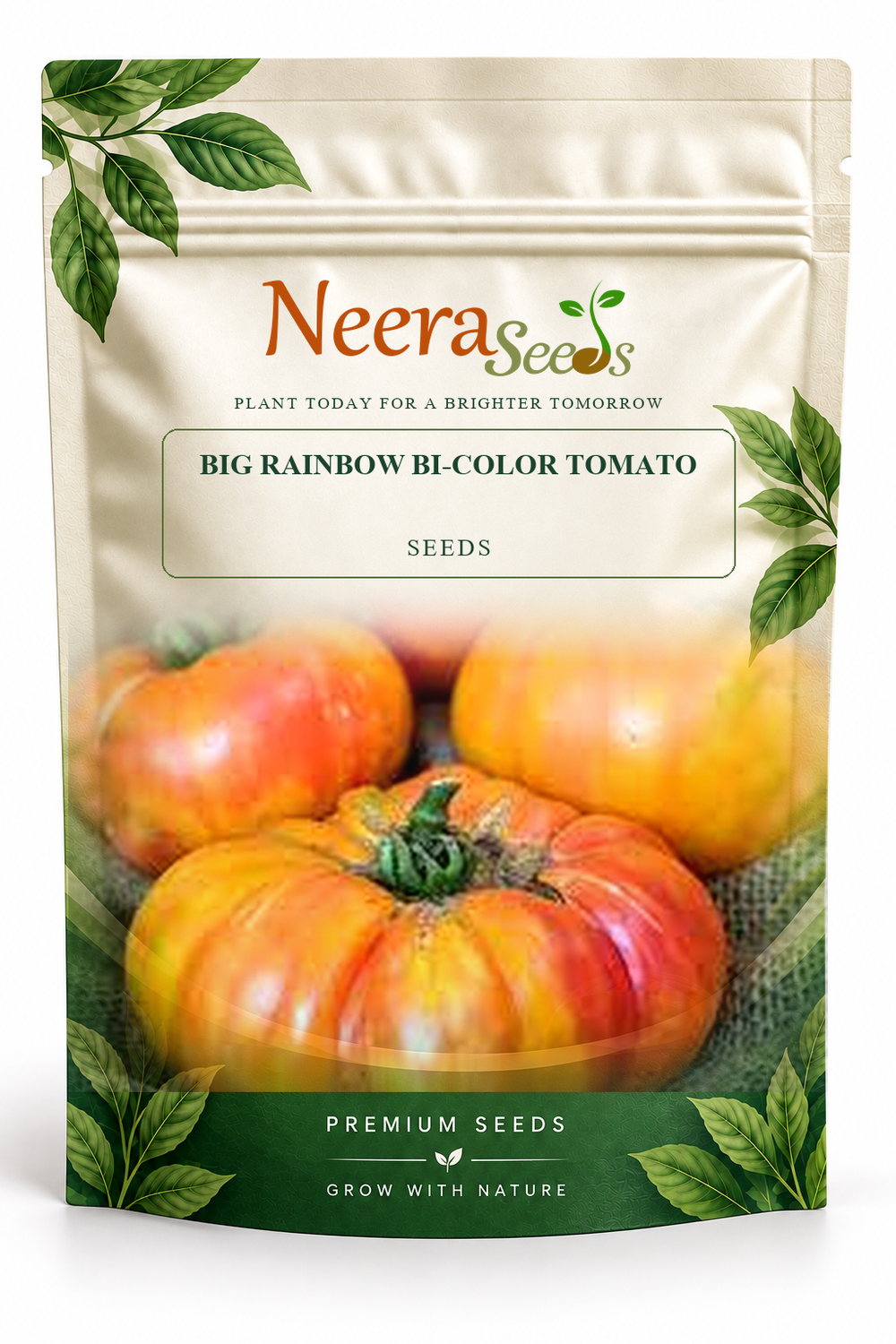 Neera Seeds Packaging Pouch - BIG RAINBOW BI-COLOR TOMATO SEEDS
