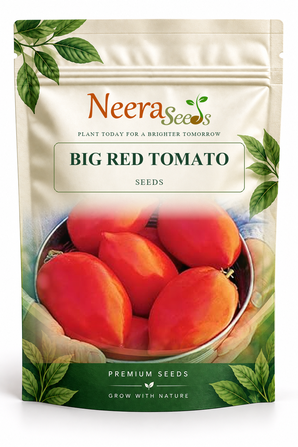 Neera Seeds Packaging Pouch - BIG RED TOMATO SEEDS