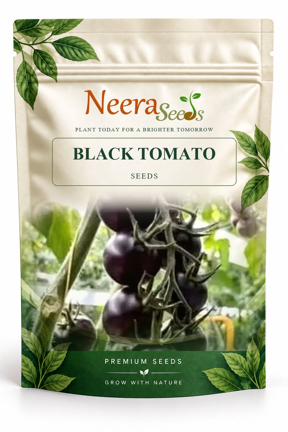 Neera Seeds Packaging Pouch - BLACK TOMATO SEEDS