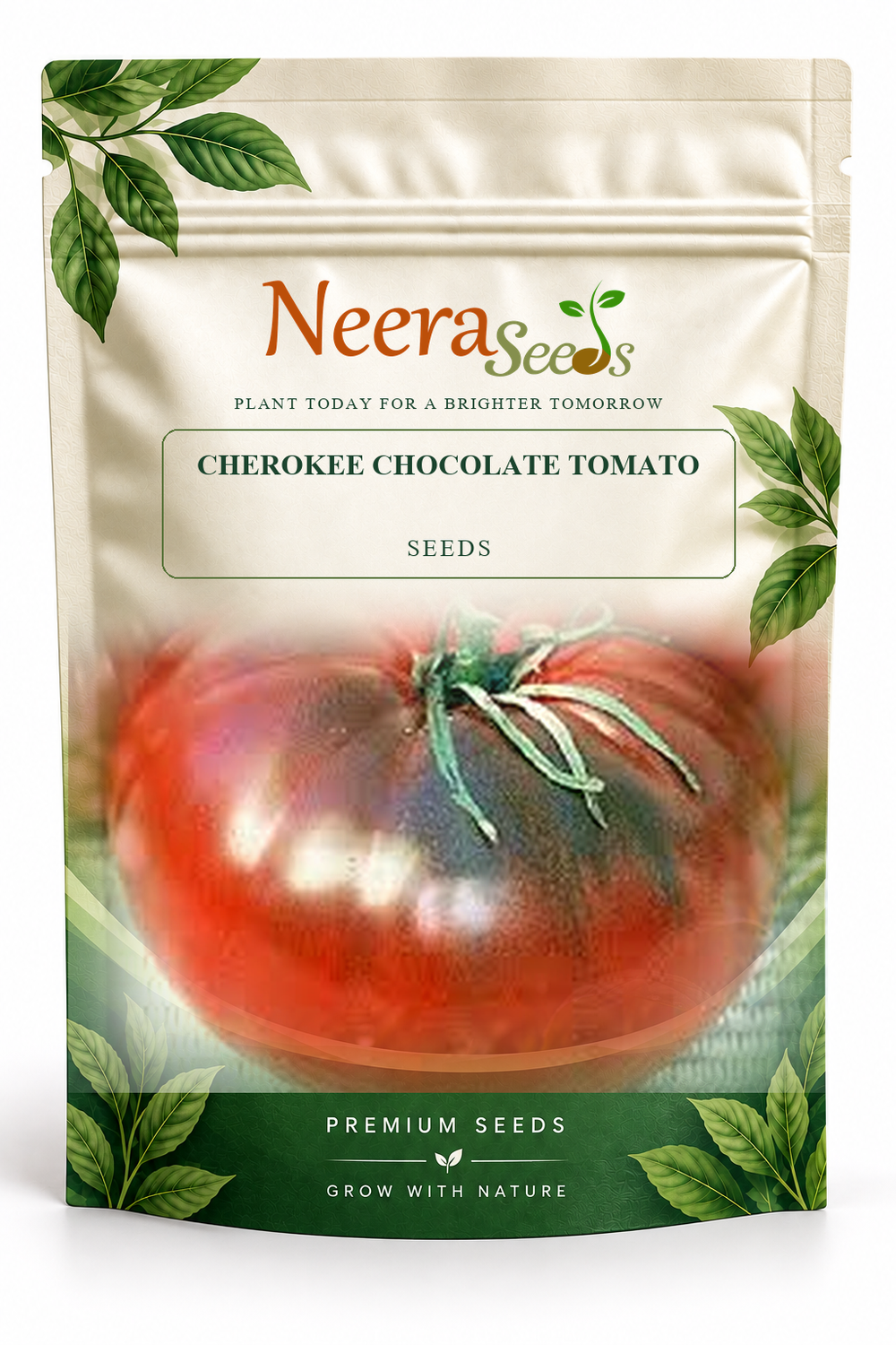 Neera Seeds Packaging Pouch - CHEROKEE CHOCOLATE TOMATO SEEDS
