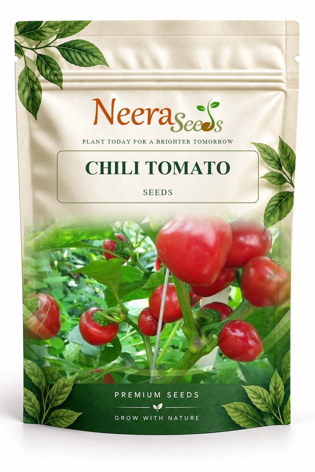 Neera Seeds Packaging Pouch - CHILI TOMATO SEEDS