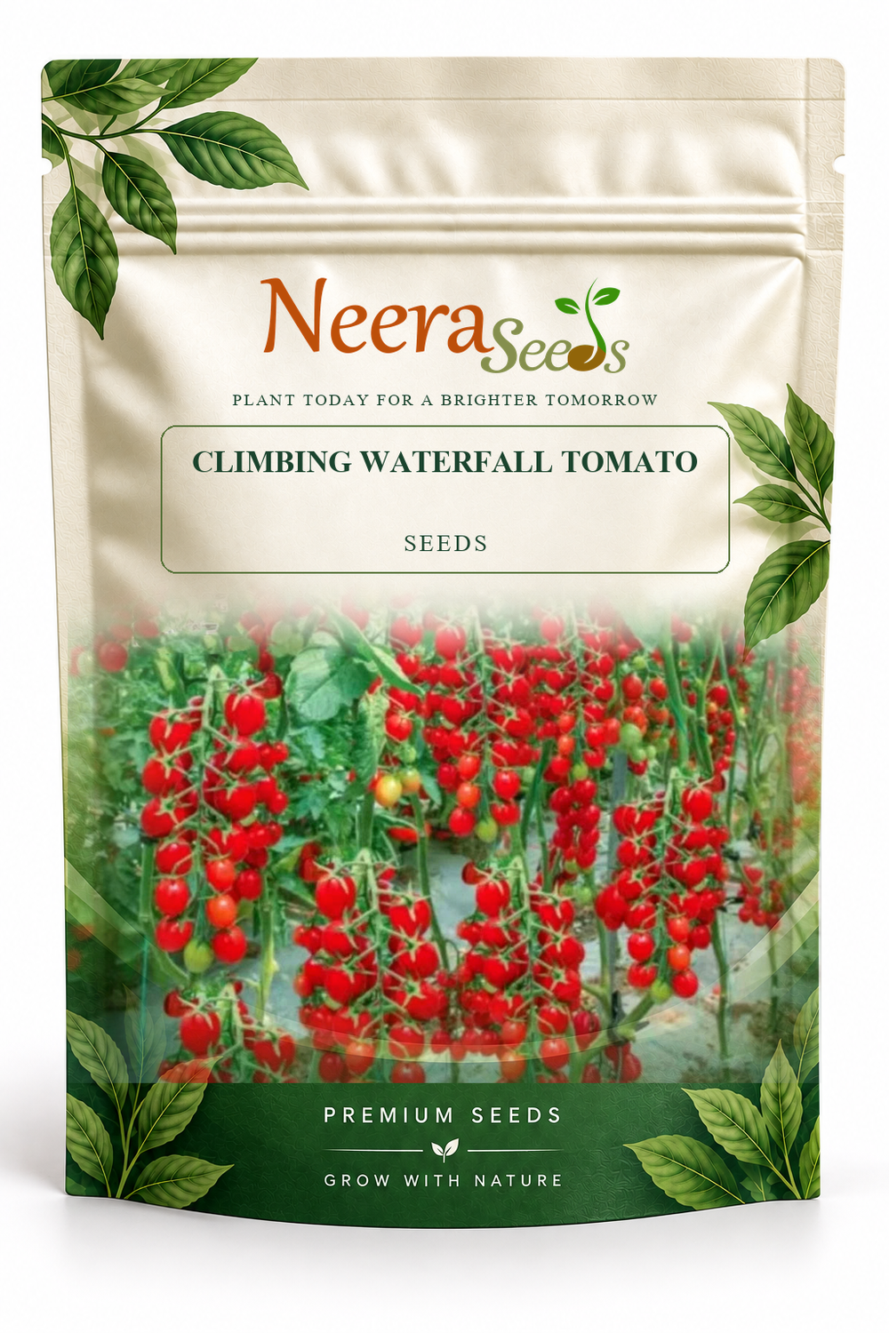 Neera Seeds Packaging Pouch - CLIMBING WATERFALL TOMATO SEEDS
