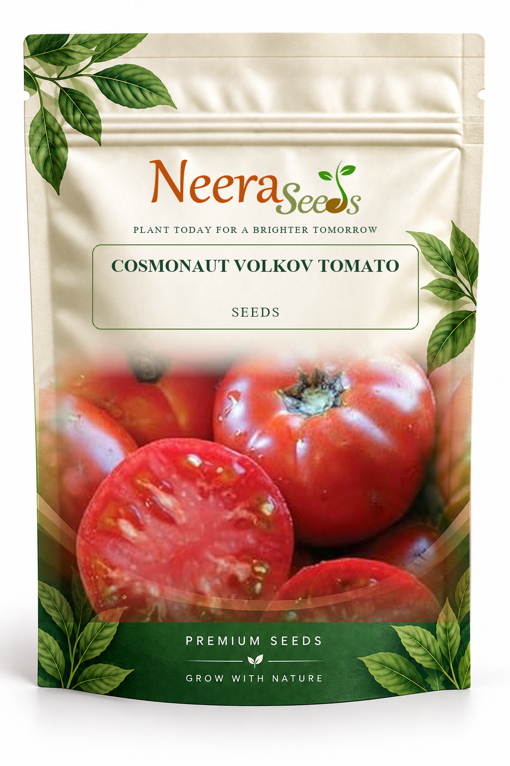 Neera Seeds Packaging Pouch - COSMONAUT VOLKOV TOMATO SEEDS