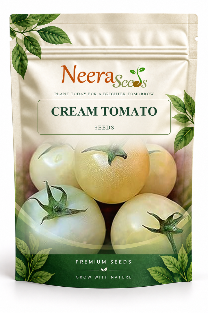 Neera Seeds Packaging Pouch - CREAM TOMATO SEEDS