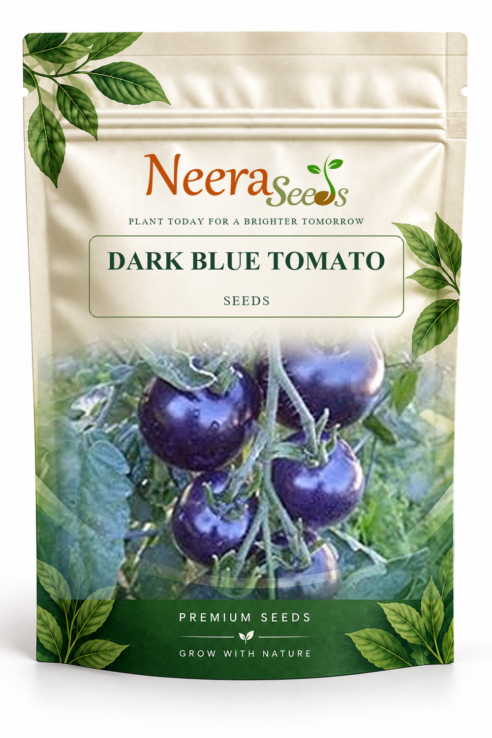 Neera Seeds Packaging Pouch - DARK BLUE TOMATO SEEDS