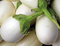 Brinjal White Round Vegetable Seeds for Planting heirloom & Non-GMO Seeds