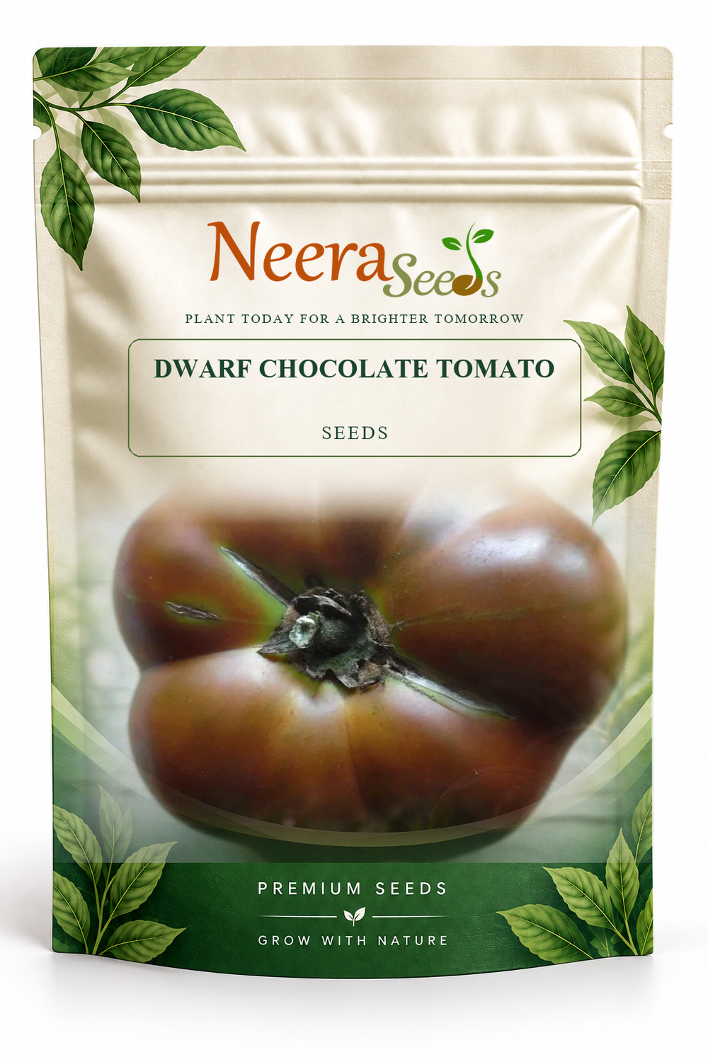 Neera Seeds Packaging Pouch - DWARF CHOCOLATE TOMATO SEEDS