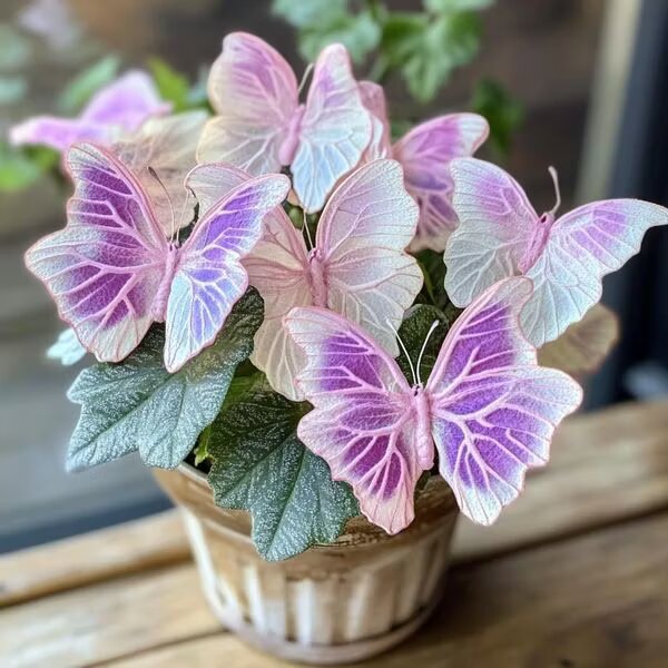 Pink Moonlight Butterfly Begonia Flower Seeds Heirloom Non-GMO High Germination Seeds