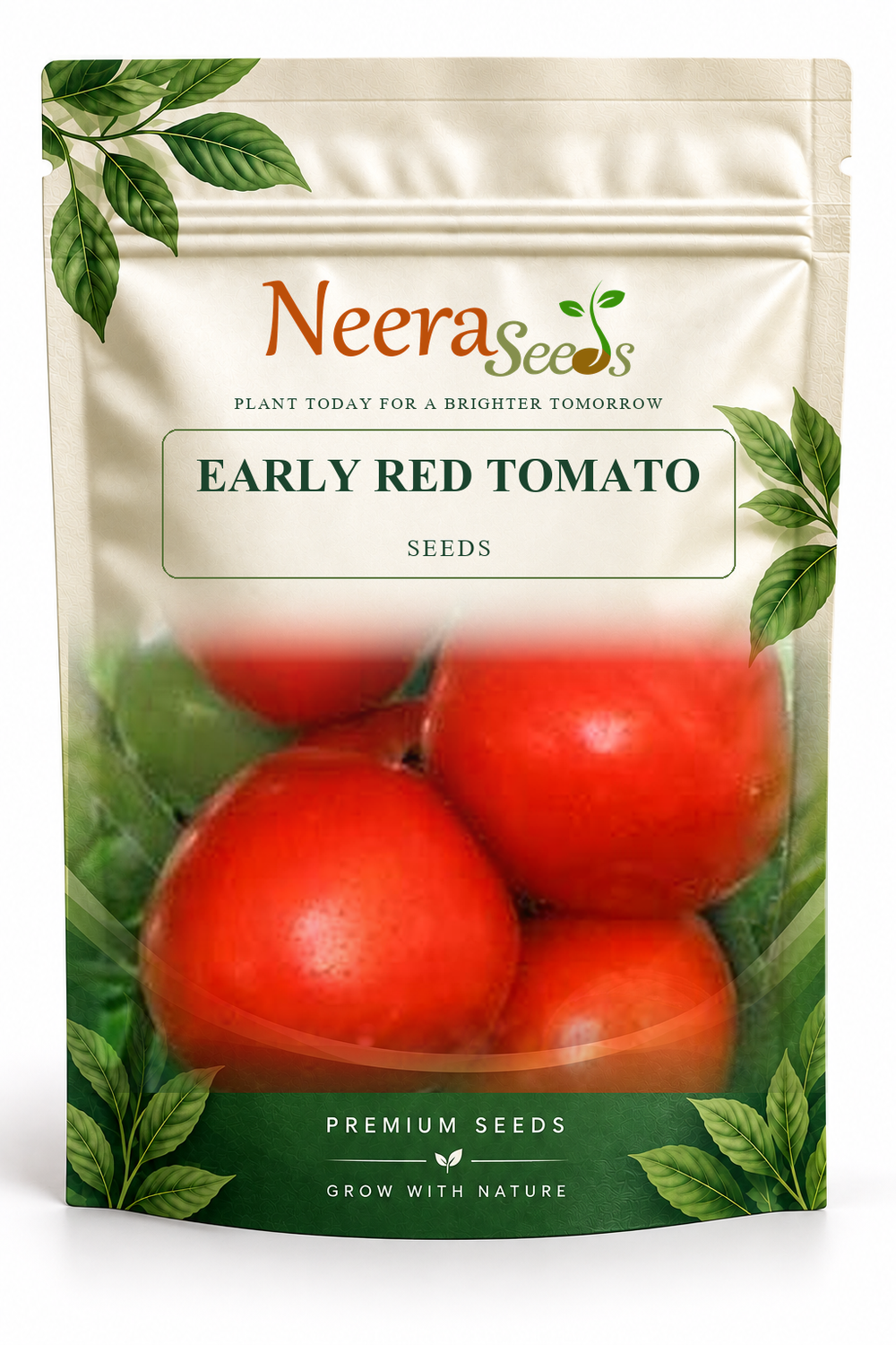 Neera Seeds Packaging Pouch - EARLY RED TOMATO SEEDS