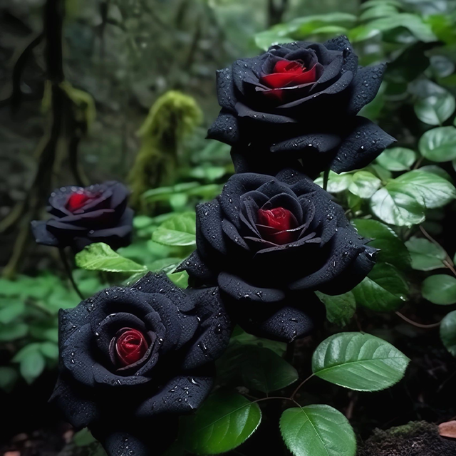 Red and Black Rose Flower Seeds for Garden Planting – Heirloom, Non-GMO Seeds for Easy Growth