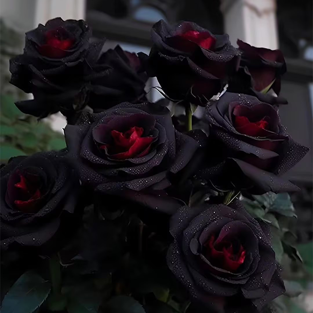 Black and Red Rose Flower Seeds for Planting 100 pcs