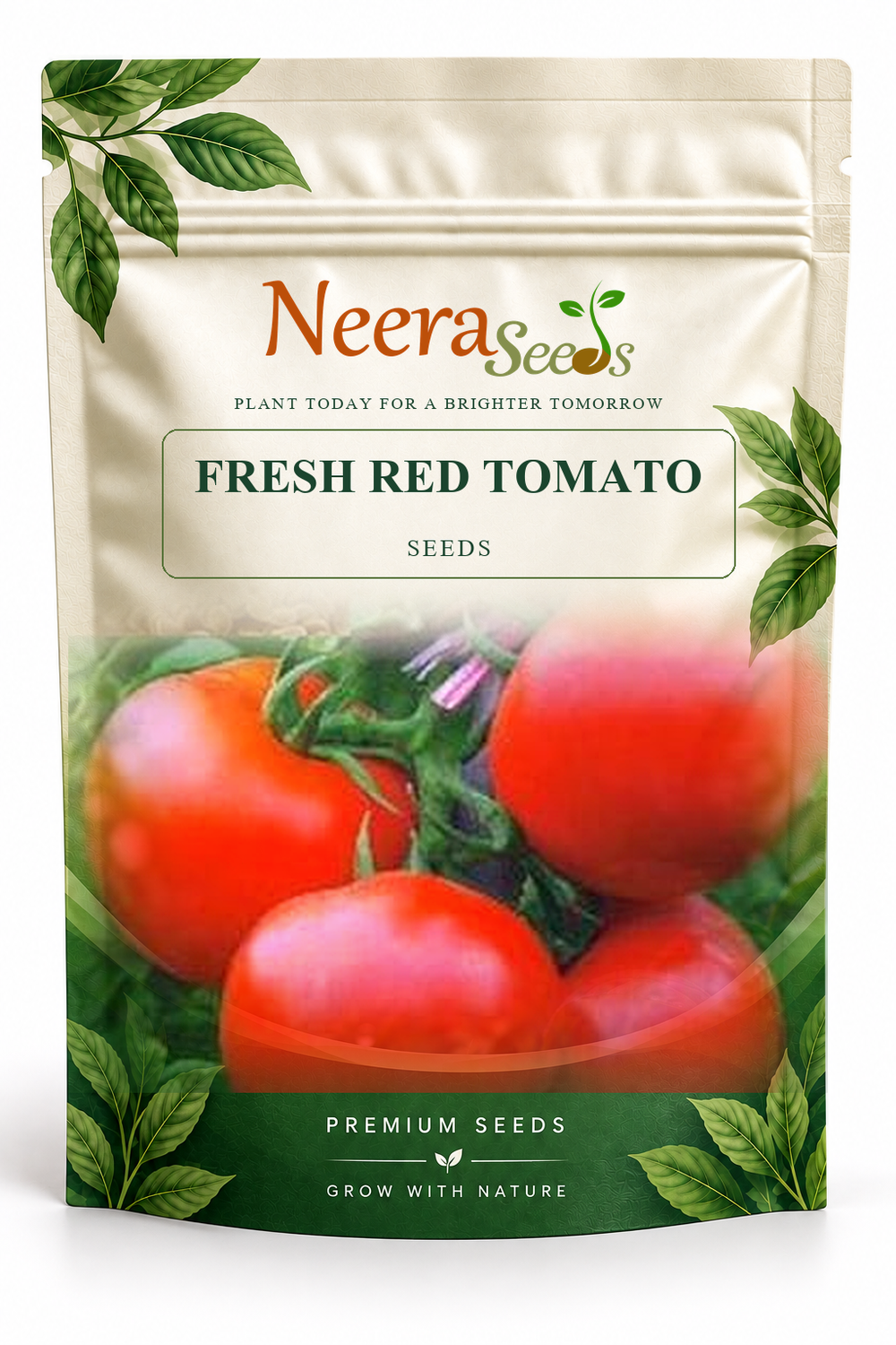 Neera Seeds Packaging Pouch - FRESH RED TOMATO SEEDS