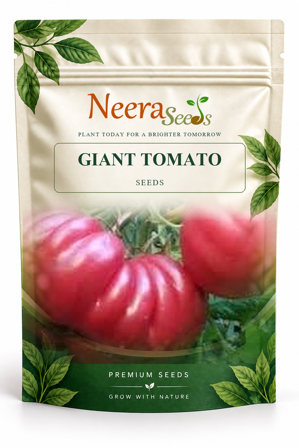 Neera Seeds Packaging Pouch - GIANT TOMATO SEEDS