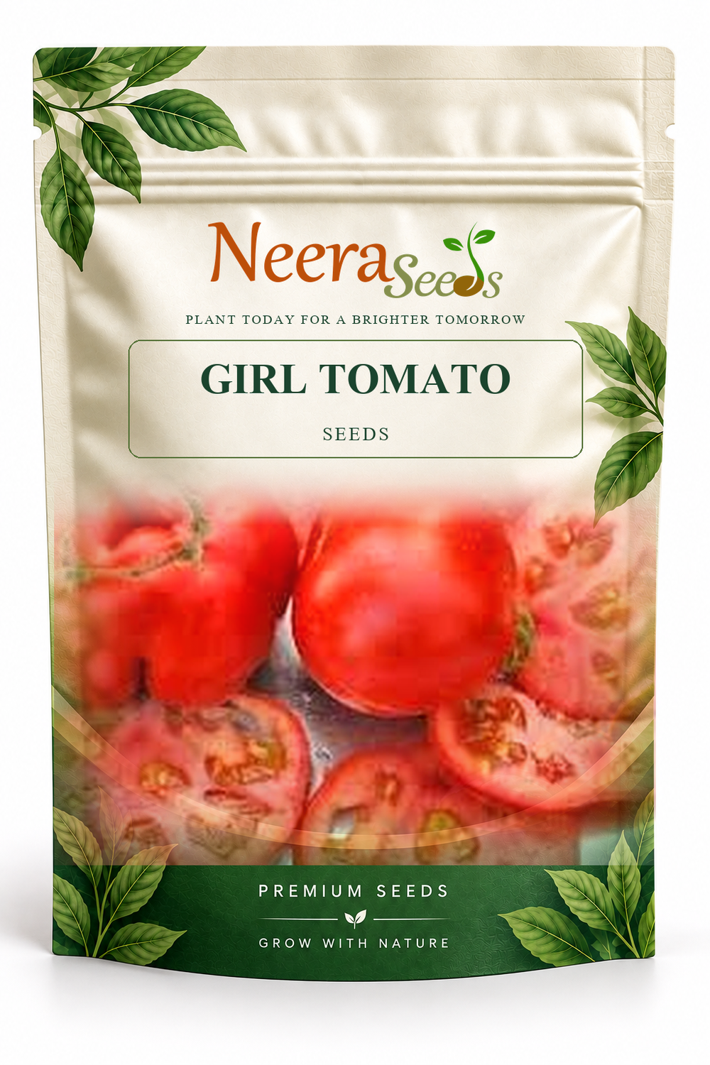 Neera Seeds Packaging Pouch - GIRL TOMATO SEEDS