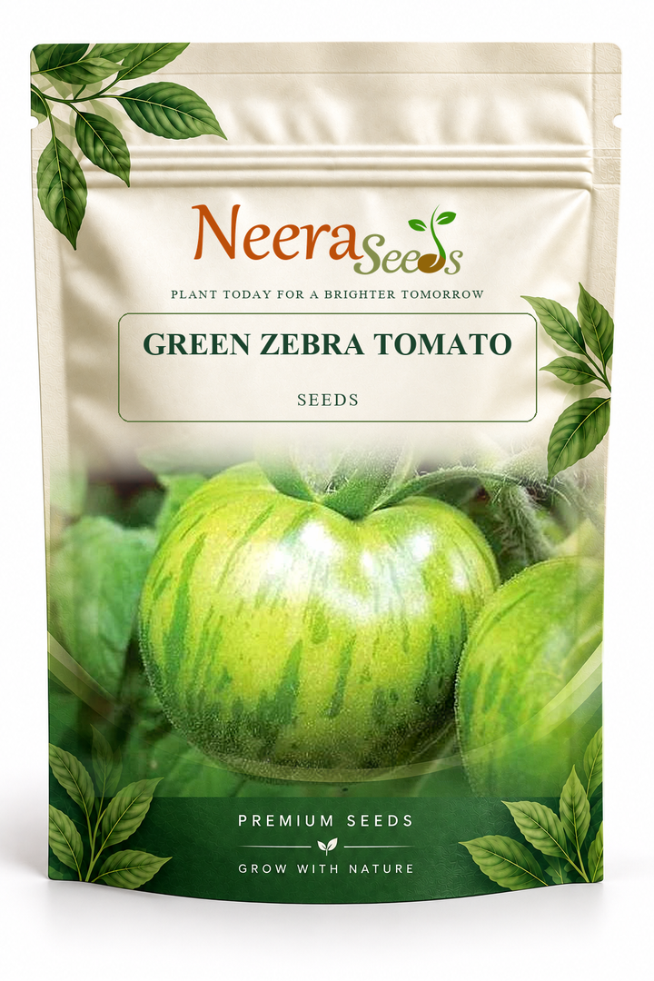 Neera Seeds Packaging Pouch - GREEN ZEBRA TOMATO SEEDS