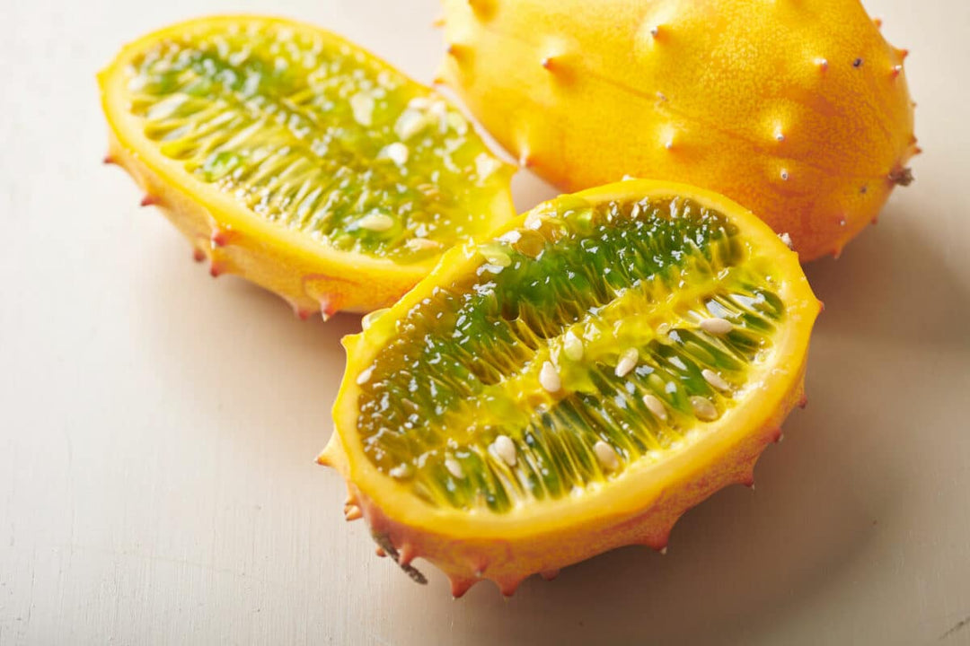 Yellow Kiwano Melon Fruit Seeds - Grow Unique and Spiky Melons in Your Garden  100 pcs