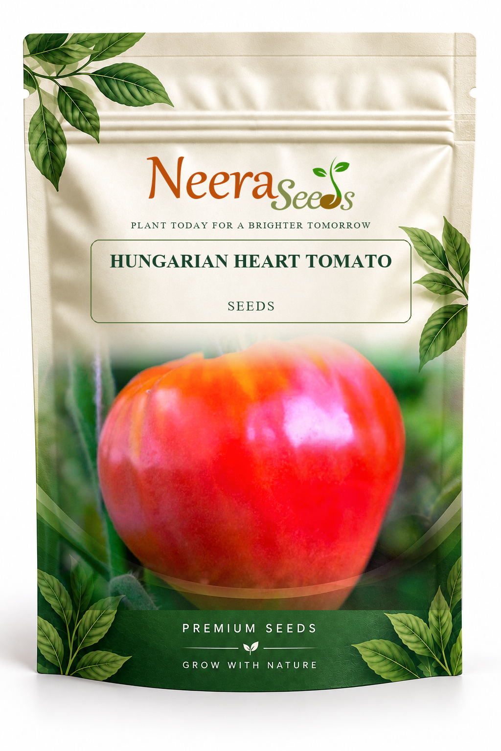 Neera Seeds Packaging Pouch - HUNGARIAN HEART TOMATO SEEDS