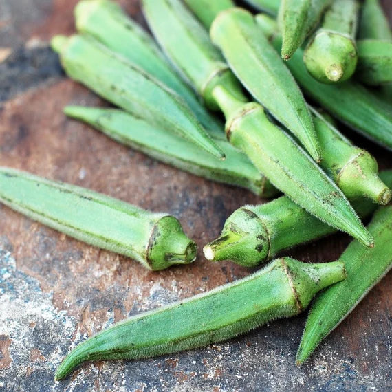 Emerald Okra Seeds for Planting – Heirloom, Non-GMO Seeds for Tender Green Pods and Productive Organic Vegetable Gardens