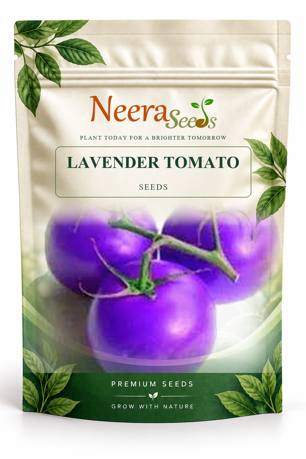 Neera Seeds Packaging Pouch - LAVENDER TOMATO SEEDS